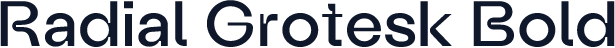 Radial Grotesk Bold
