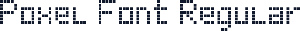 Poxel Font Regular