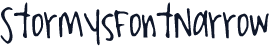 StormysFontNarrow