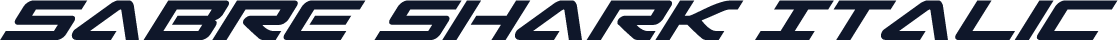 Sabre Shark Italic
