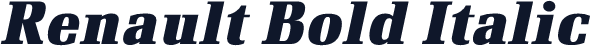 Renault Bold Italic