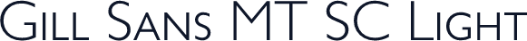 Gill Sans MT SC Light