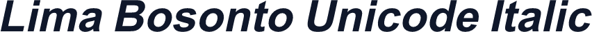 Lima Bosonto Unicode Italic