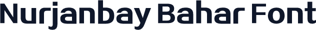 Nurjanbay Bahar Font