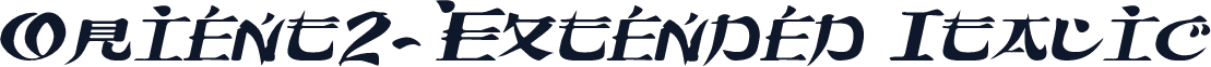 Orient2-Extended Italic