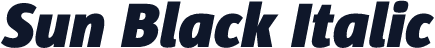 Sun Black Italic
