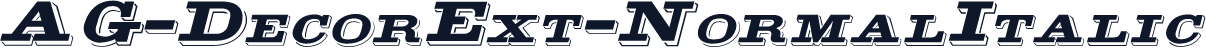 AG-DecorExt-NormalItalic