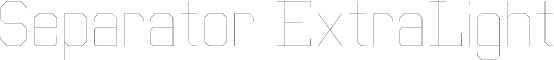 Separator ExtraLight