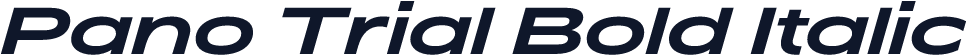 Pano Trial Bold Italic