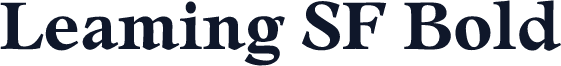 Leaming SF Bold