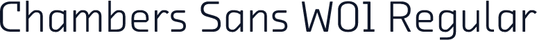 Chambers Sans W01 Regular
