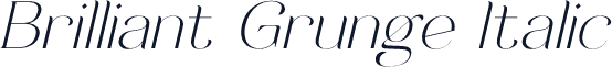 Brilliant Grunge Italic