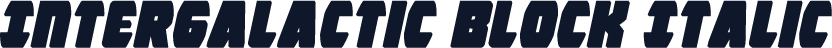 Intergalactic Block Italic