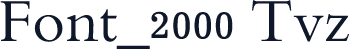 Font_2000 Tvz