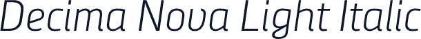 Decima Nova Light Italic