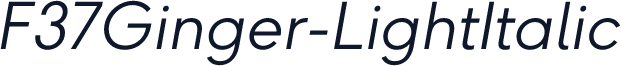 F37Ginger-LightItalic