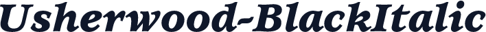 Usherwood-BlackItalic