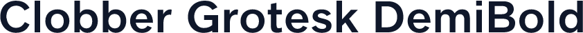 Clobber Grotesk DemiBold