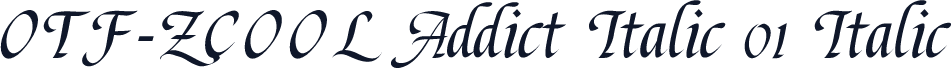 OTF-ZCOOL Addict Italic 01 Italic