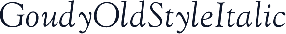 GoudyOldStyleItalic