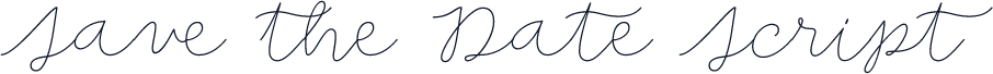 Save the Date Script