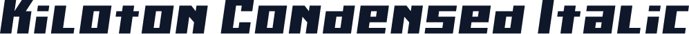 Kiloton Condensed Italic