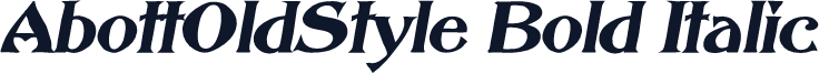 AbottOldStyle Bold Italic