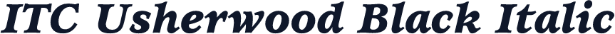 ITC Usherwood Black Italic