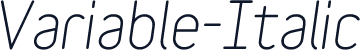 Variable-Italic