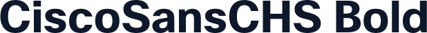 CiscoSansCHS Bold