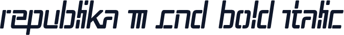 Republika III Cnd Bold Italic