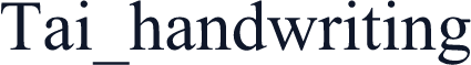 Tai_handwriting