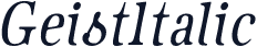 GeistItalic
