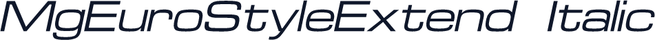 MgEuroStyleExtend Italic