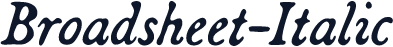 Broadsheet-Italic