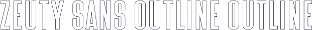 Zeuty Sans Outline Outline