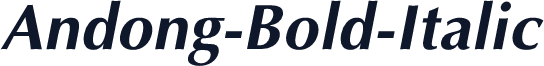 Andong-Bold-Italic