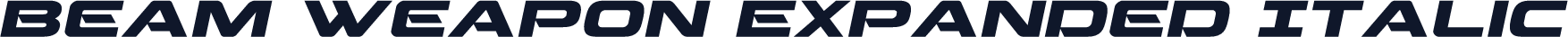 Beam Weapon Expanded Italic