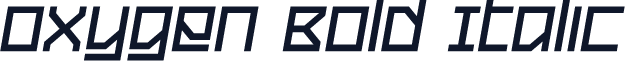 Oxygen Bold Italic