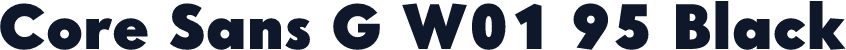 Core Sans G W01 95 Black