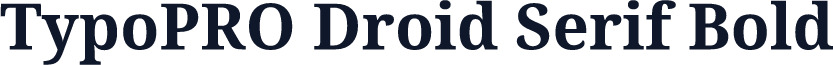 TypoPRO Droid Serif Bold