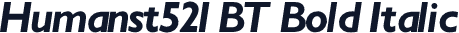 Humanst521 BT Bold Italic