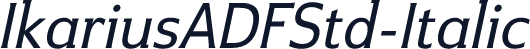 IkariusADFStd-Italic