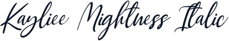 Kayliee Mightness Italic