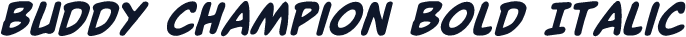 Buddy Champion Bold Italic