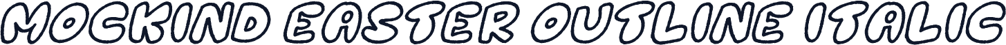 Mockind Easter Outline Italic
