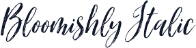 Bloomishly Italic