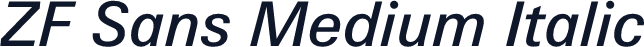 ZF Sans Medium Italic