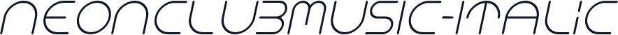 NEONCLUBMUSIC-Italic