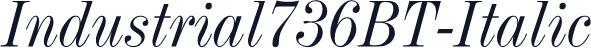 Industrial736BT-Italic